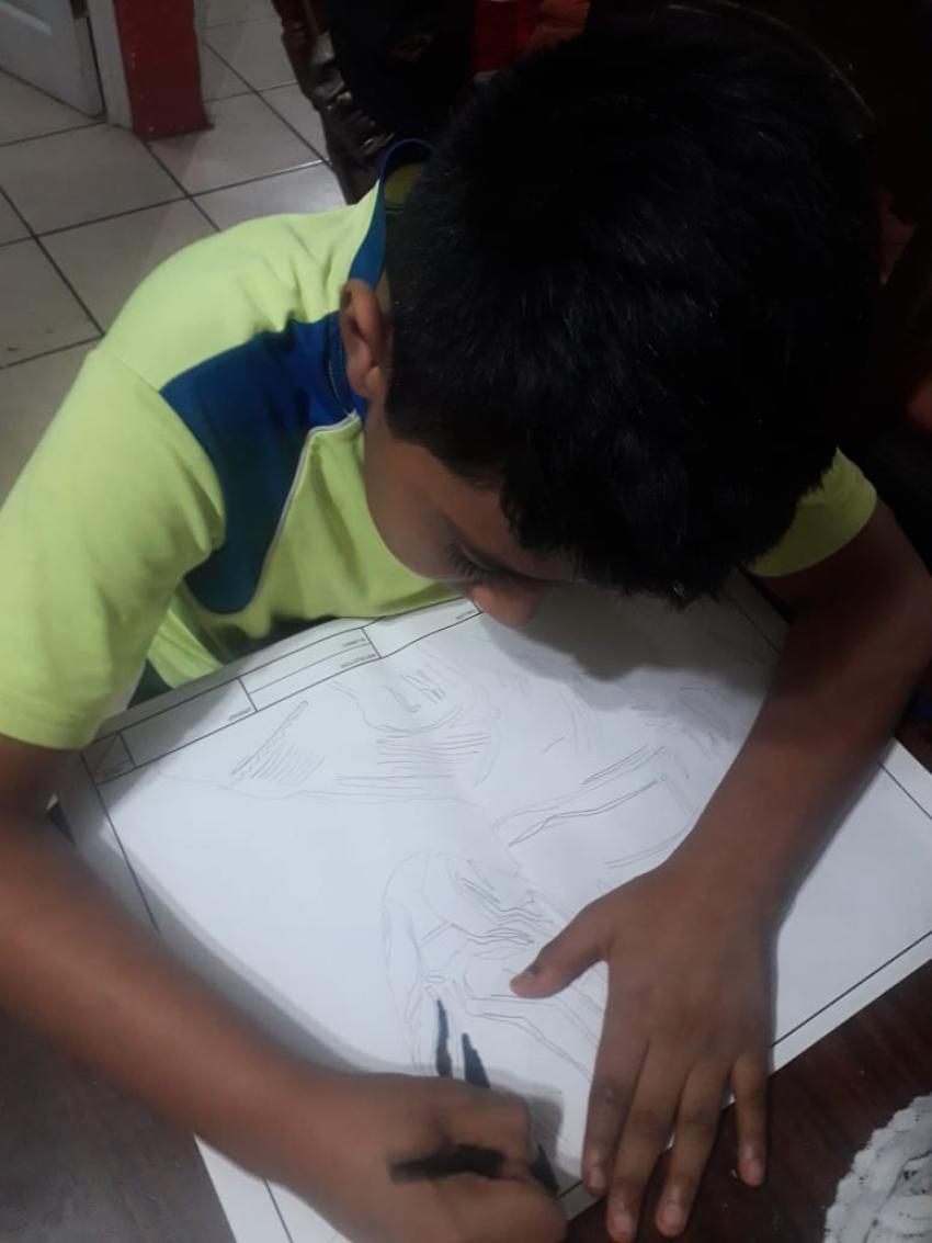 Expo de dibujo, Primaria