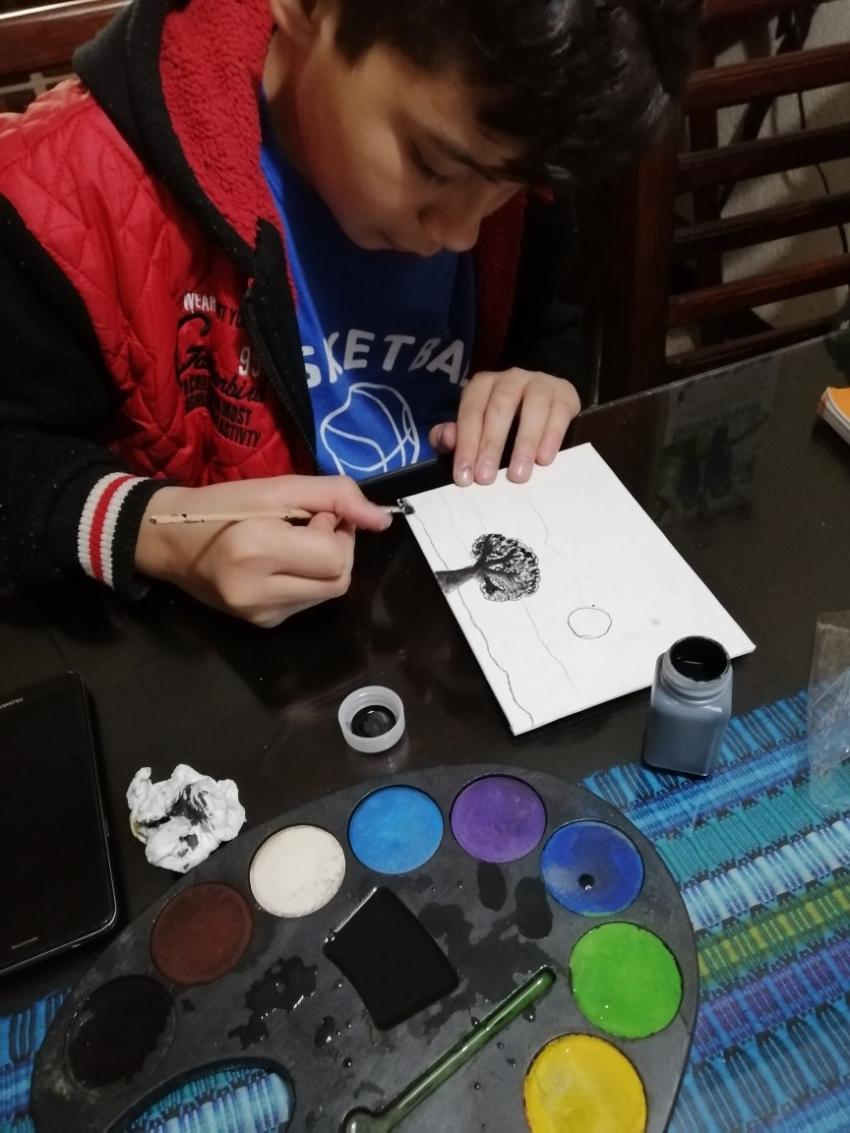 Expo de pinturas, Primaria