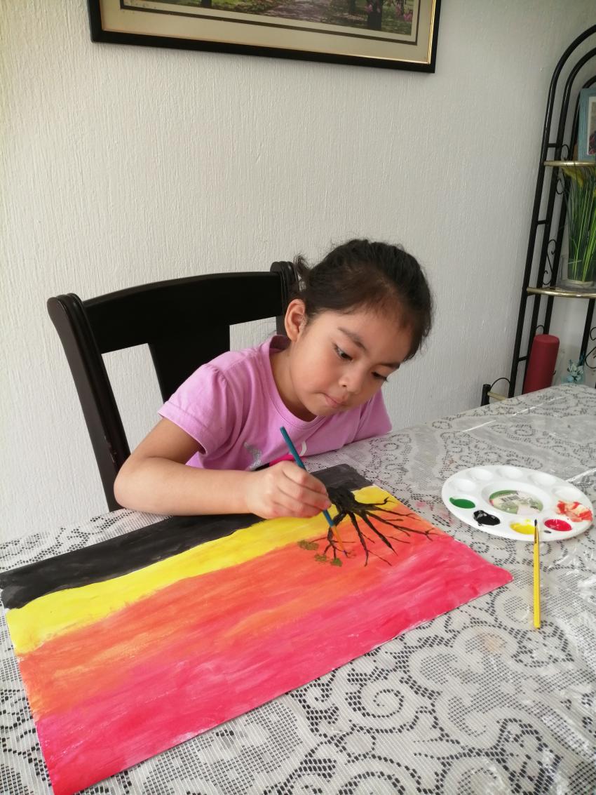 Expo de pinturas, Primaria