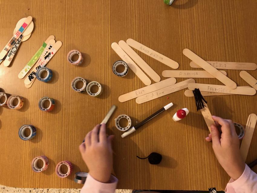 Expo de manualidades, Primaria