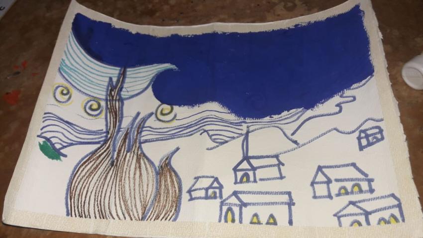 Expo de dibujo, Primaria