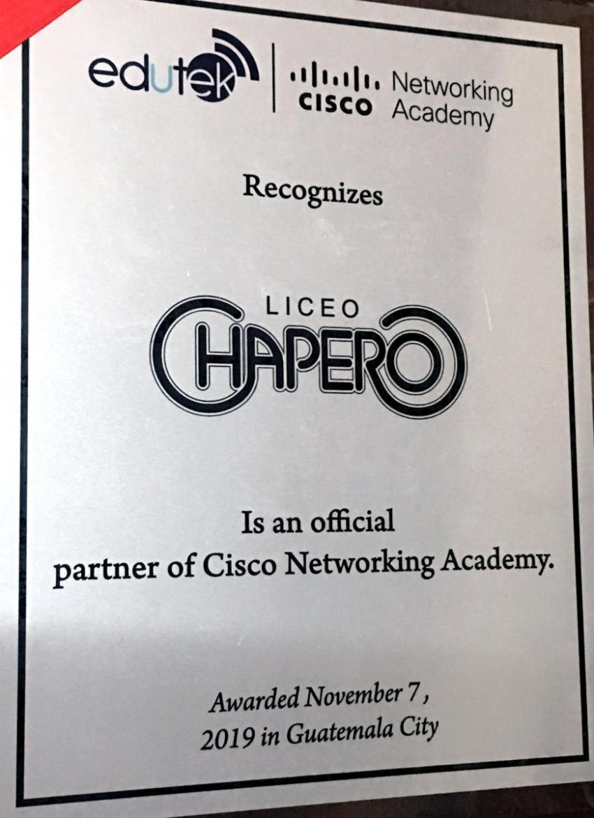 Liceo Chapero - CISCO Networking Academy
