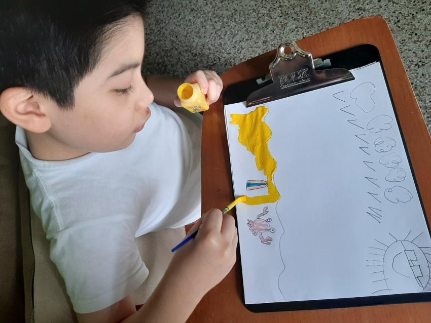 Expo de pinturas, Primaria
