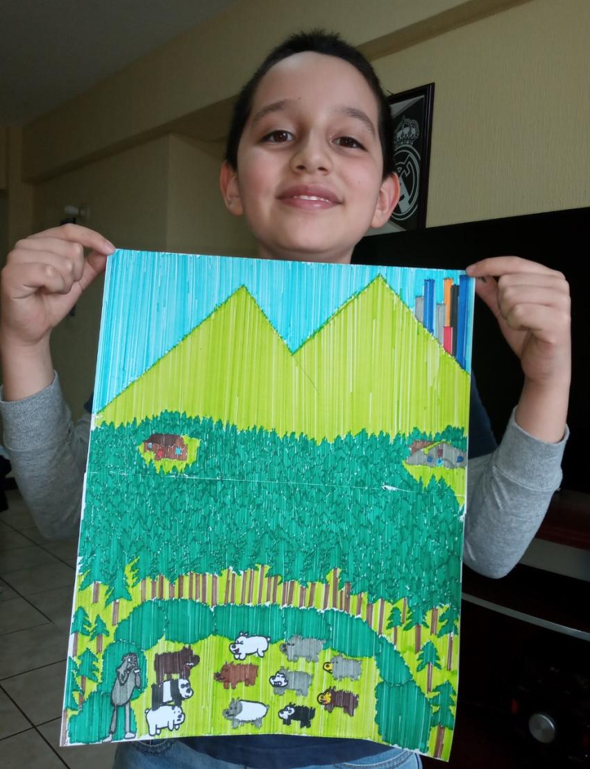 Expo de dibujo, Primaria